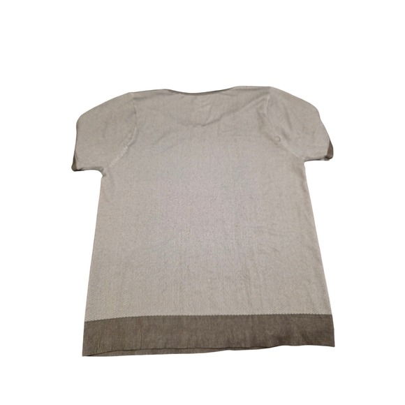 Nike Womens Dri-FIT Running Top Slim Fit Grey Short Sleeve Shirt AT0576-060 L - Picture 6 of 6